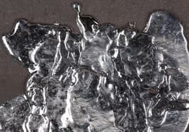 Liquid metal on the ground