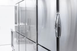 Metal refrigerator with die cast metal cooling parts