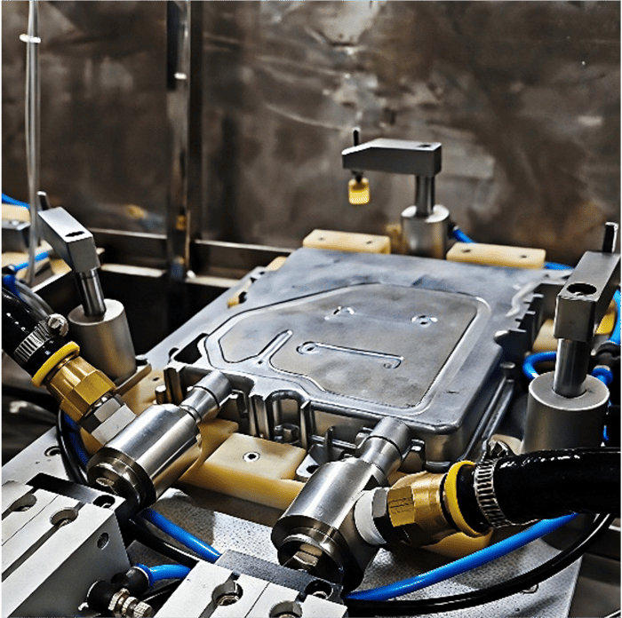 Friction stir welding leak test process